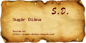 Sugár Diána névjegykártya